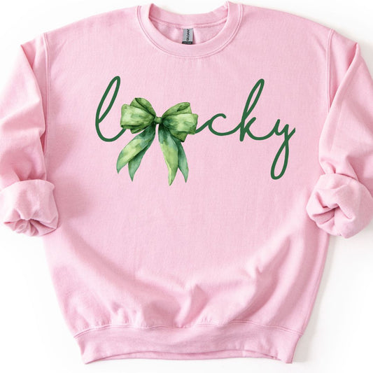 Lucky with a Bow Sweatshirt