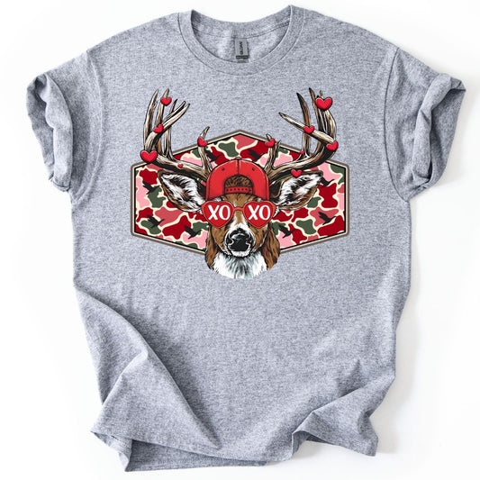 Hearts and Antlers Camo YOUTH Tee