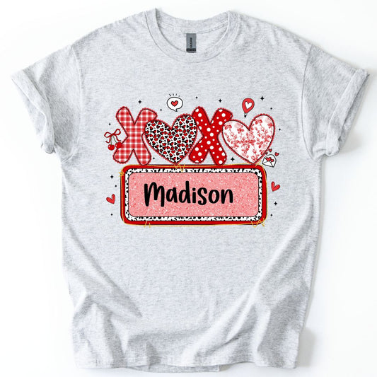 XOXO Cutie YOUTH Custom Name Tee