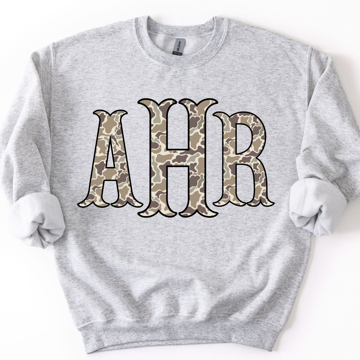 Camo Monogram Crewneck Sweatshirt