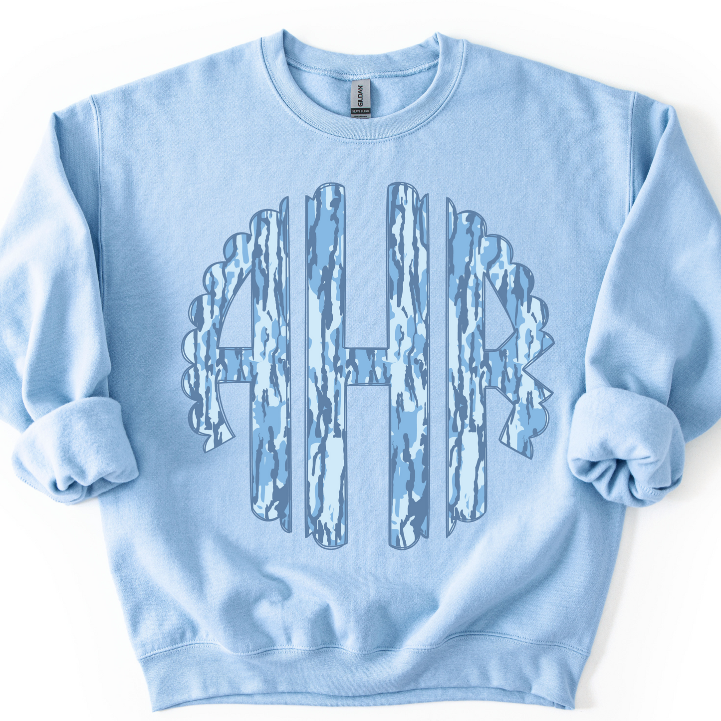 Custom Camo Monogram Crewneck