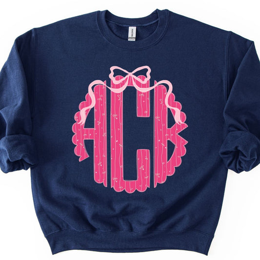 Valentine Monogram Crewneck Sweatshirt