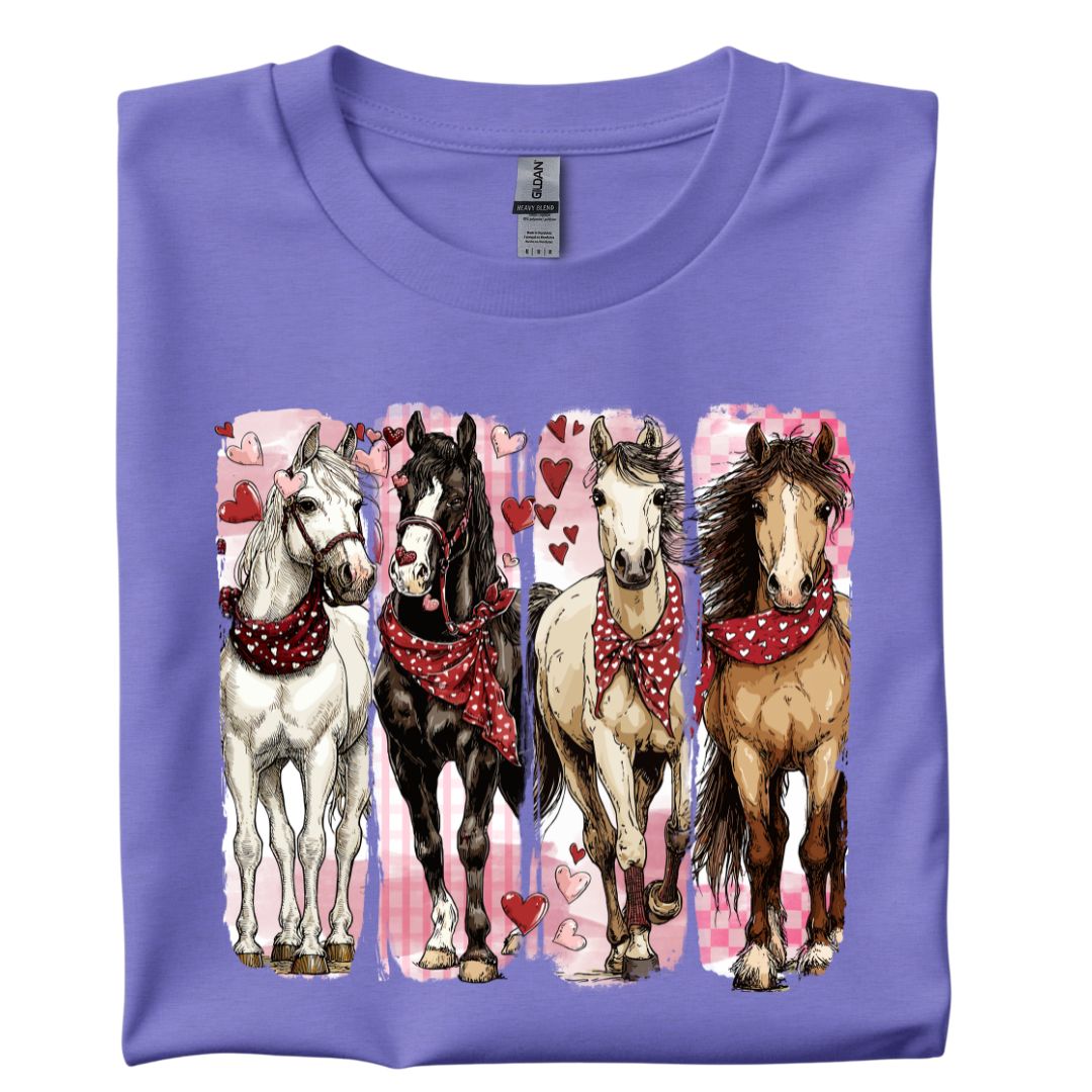Valentine Horses YOUTH T-shirt