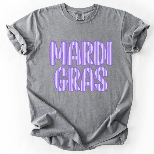 Mardi Gras Purple Stripe T-shirt
