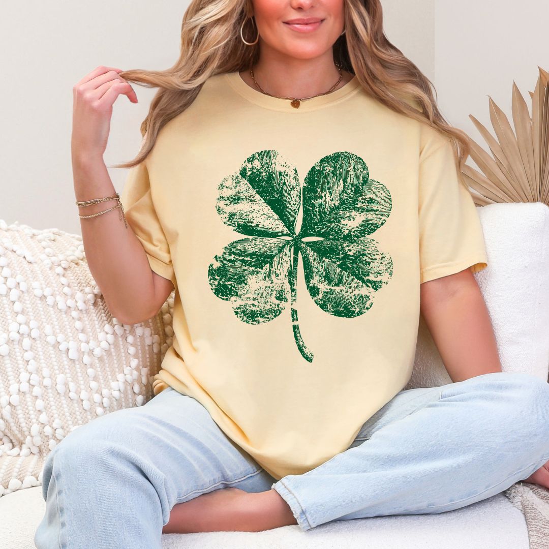 Classic Distressed Shamrock St. Patrick’s Day Shirt