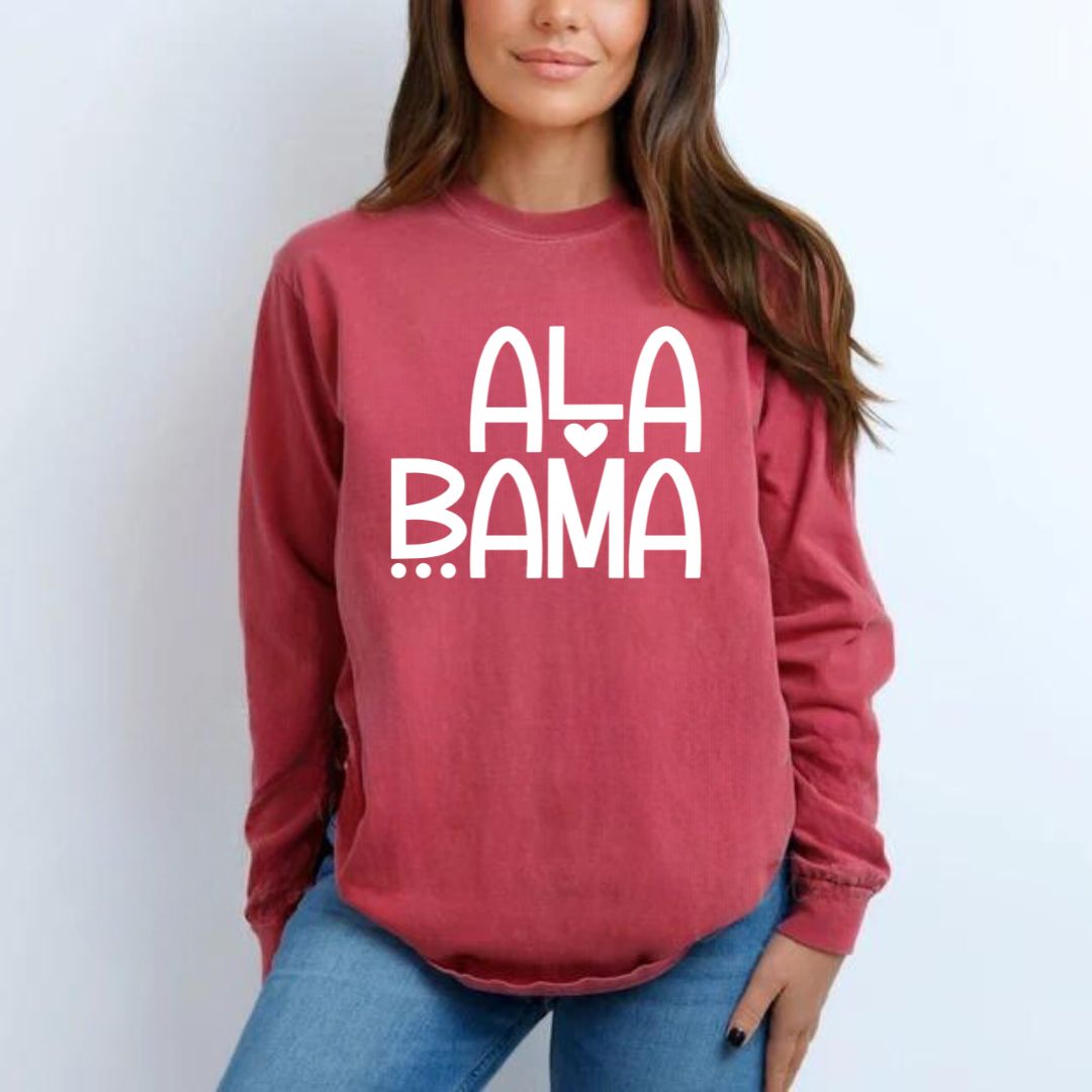 Alabama Comfort Colors Long Sleeve T-shirt