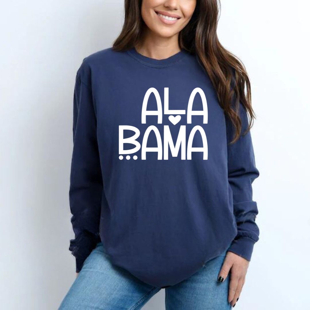 Alabama Comfort Colors Long Sleeve T-shirt
