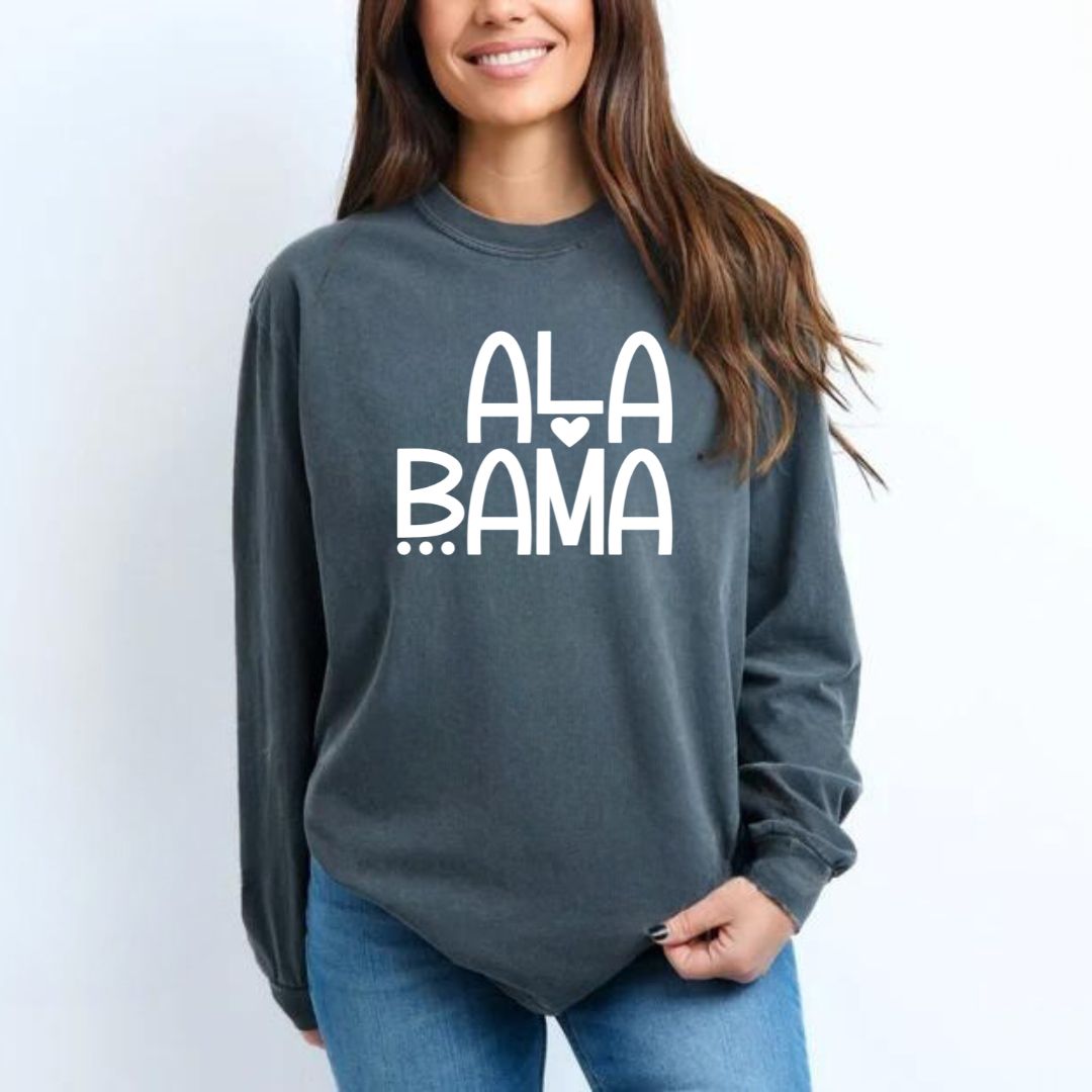 Alabama Comfort Colors Long Sleeve T-shirt
