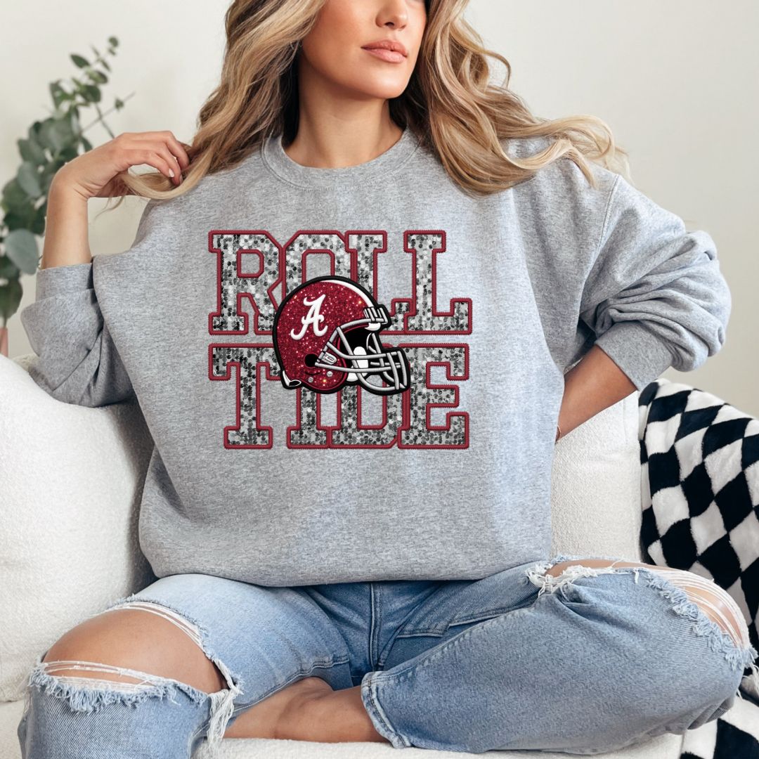 Roll Tide Faux Sequins Sweatshirt