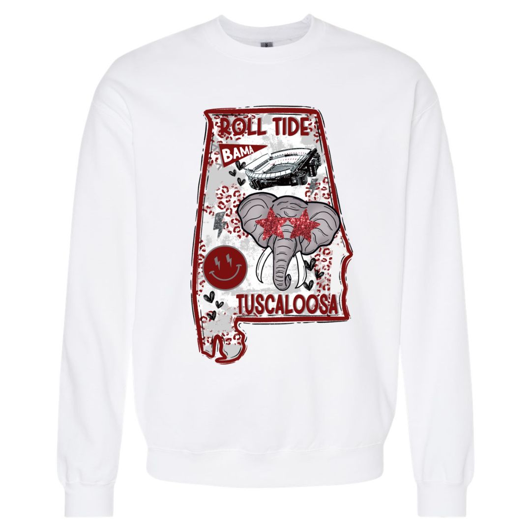 Big Al/State Collage Sweatshirt