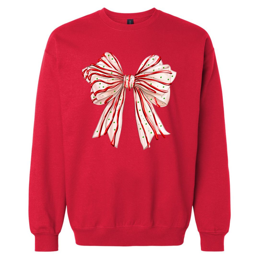 Christmas Cake Bow Sweatshirt/T-shirt