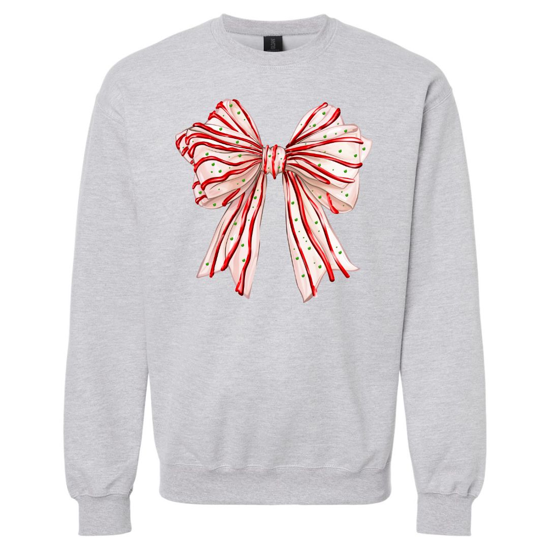 Christmas Cake Bow Sweatshirt/T-shirt