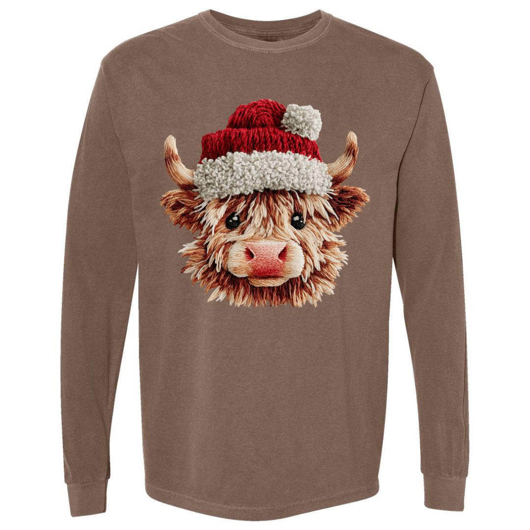 Christmas Highland Cow T-shirt