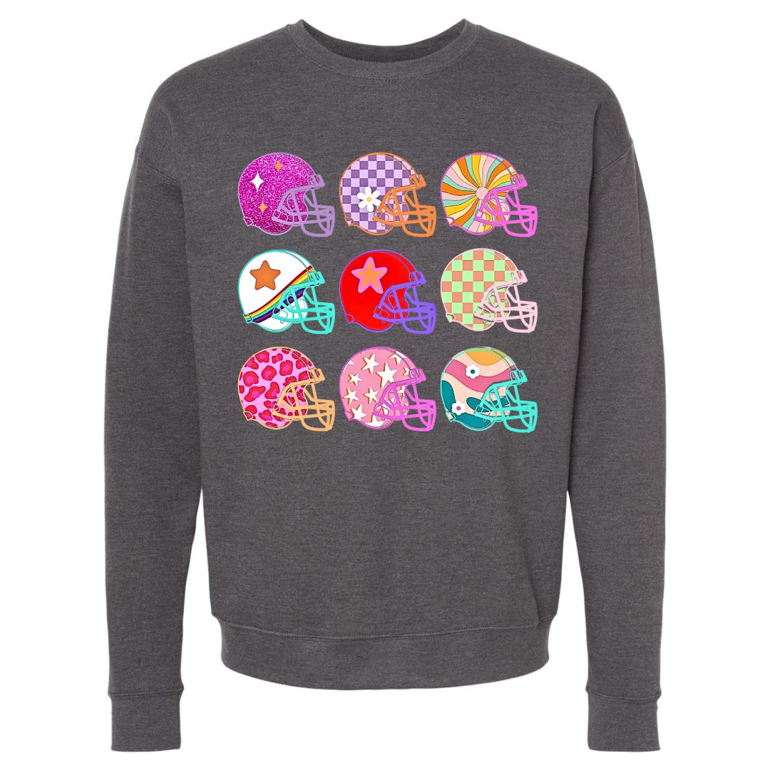 Colorblast Football Helmet Sweatshirt