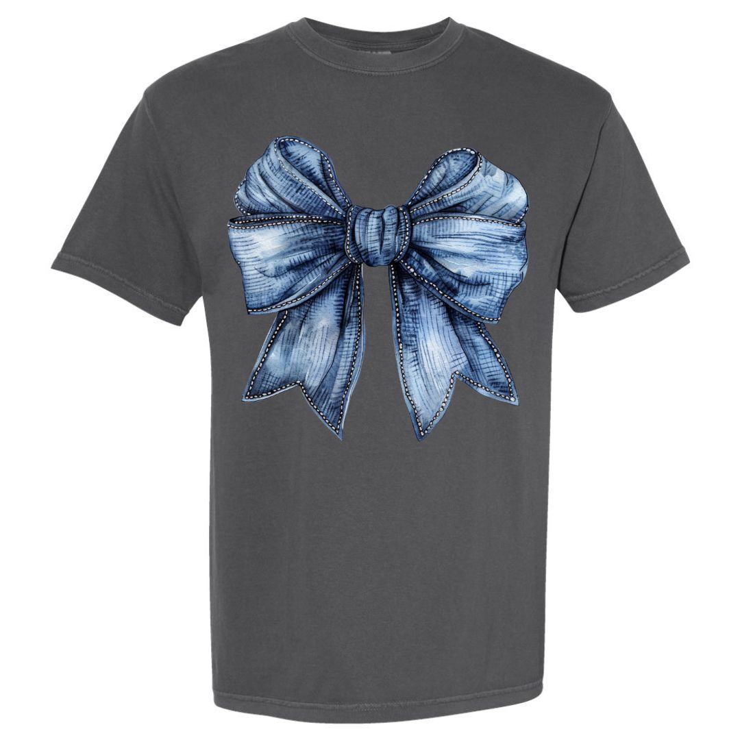 Denim Coquette Bow T-shirt