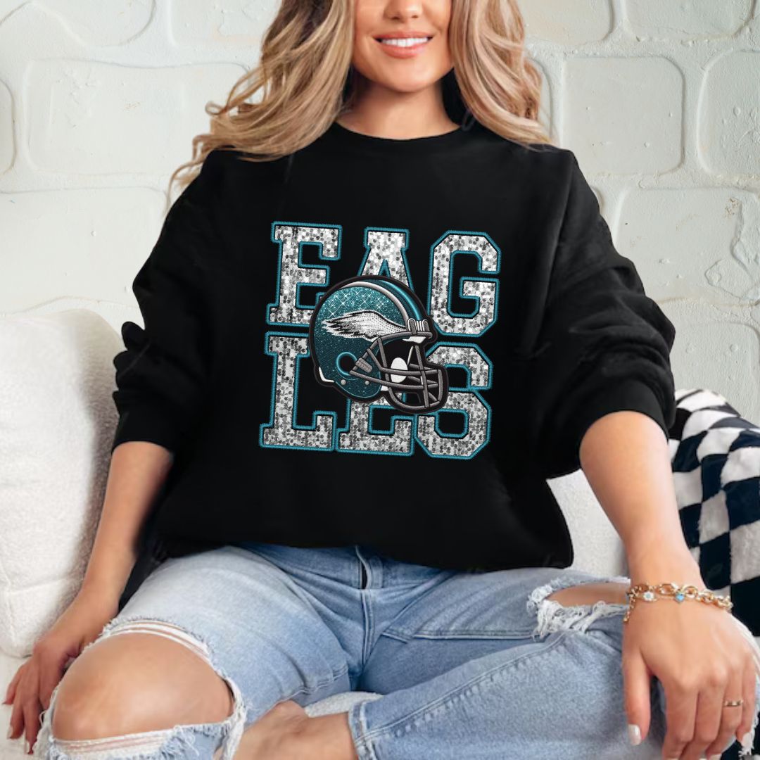 Eagles Faux Sequins Sweatshirt