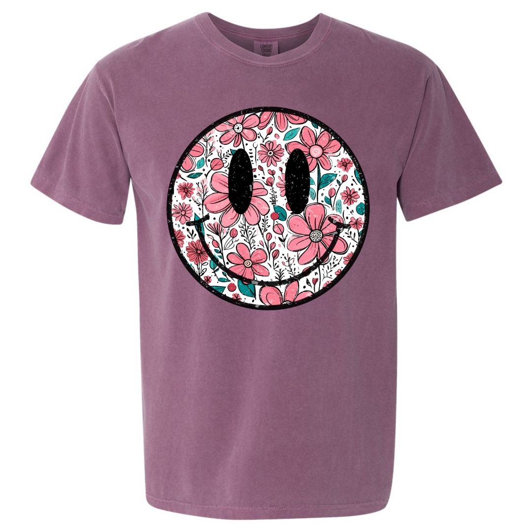Floral Smiley T-shirt