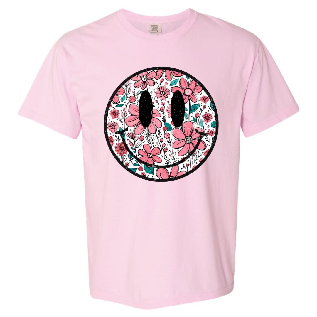 Floral Smiley T-shirt