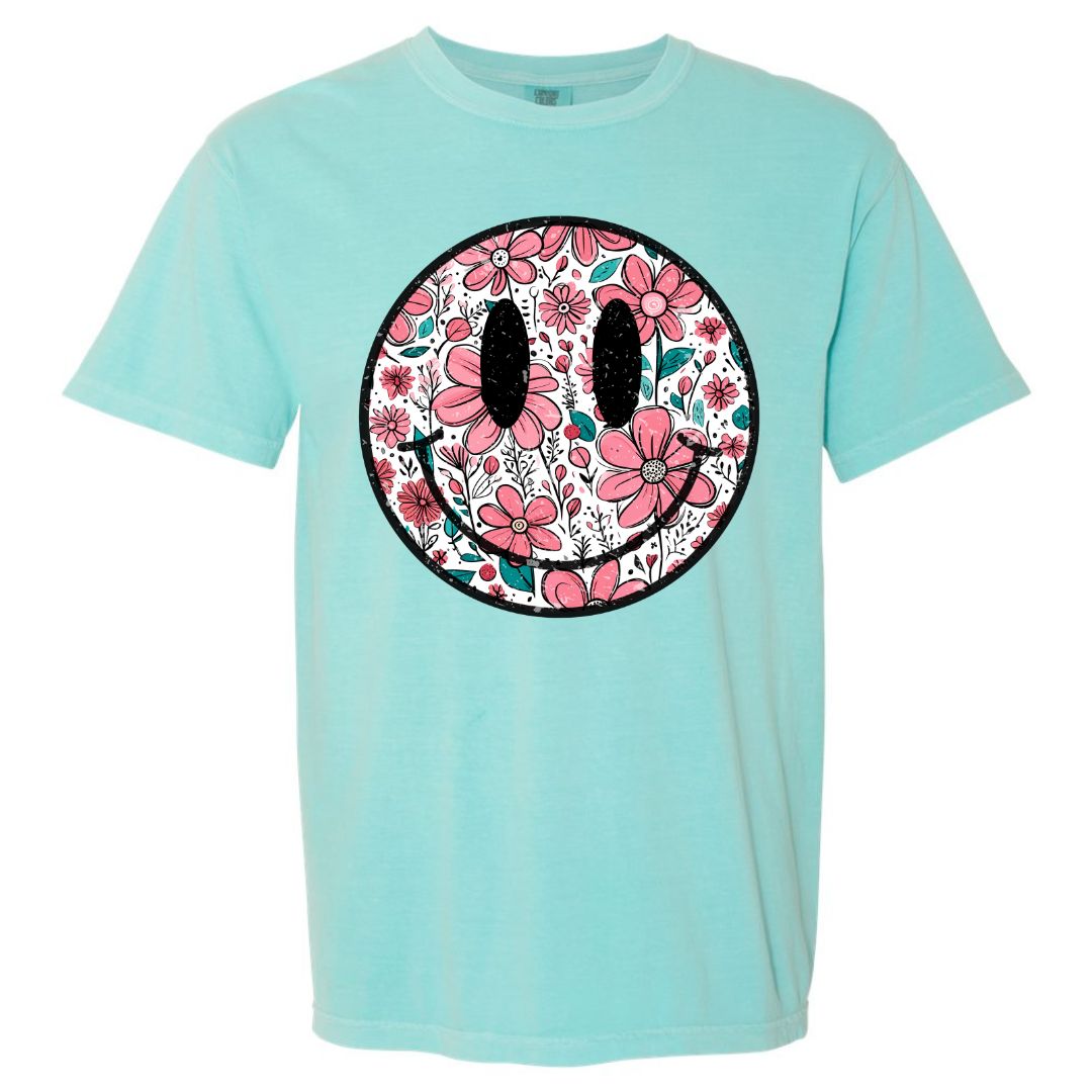 Floral Smiley T-shirt
