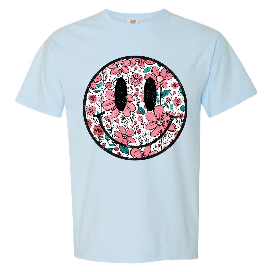 Floral Smiley T-shirt