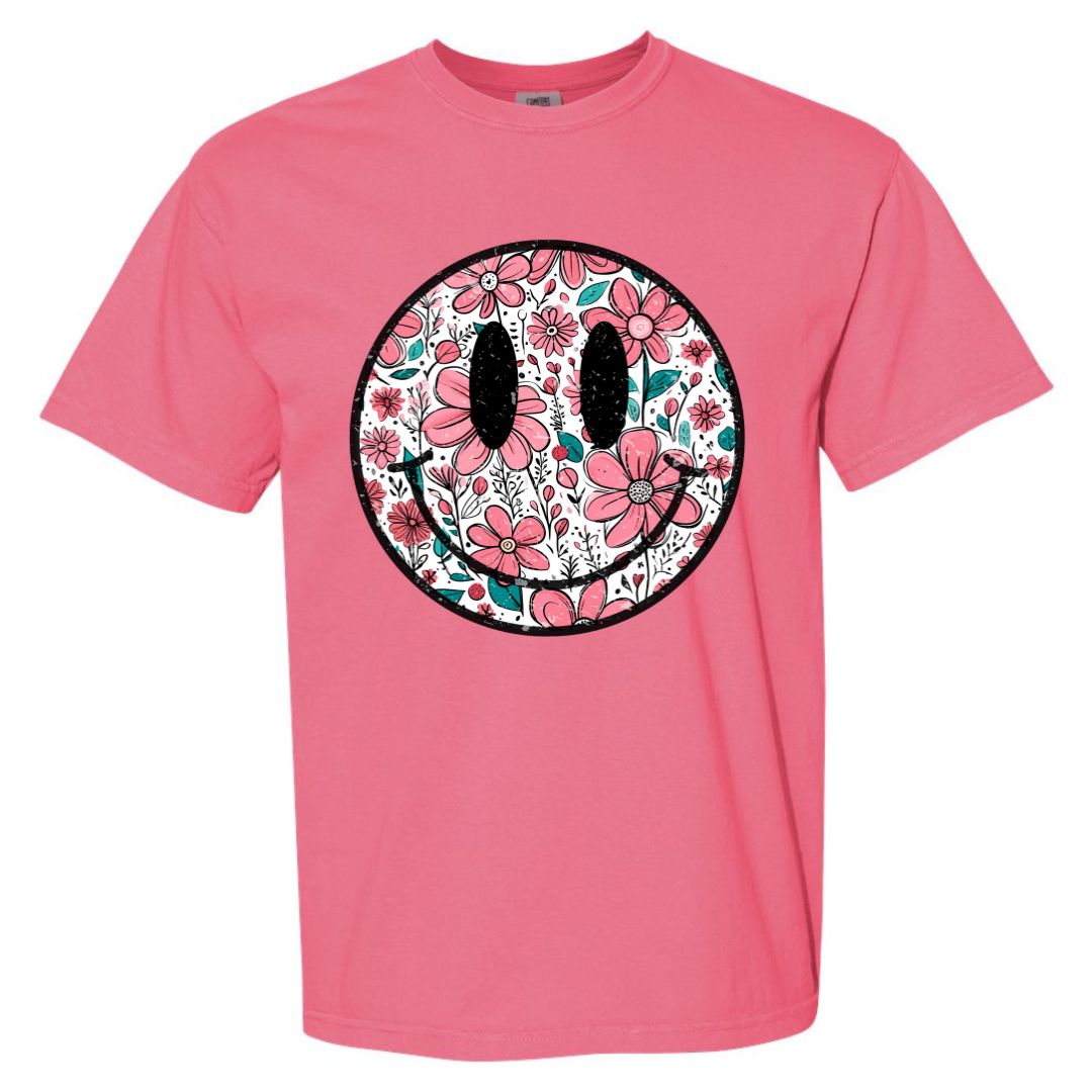 Floral Smiley T-shirt