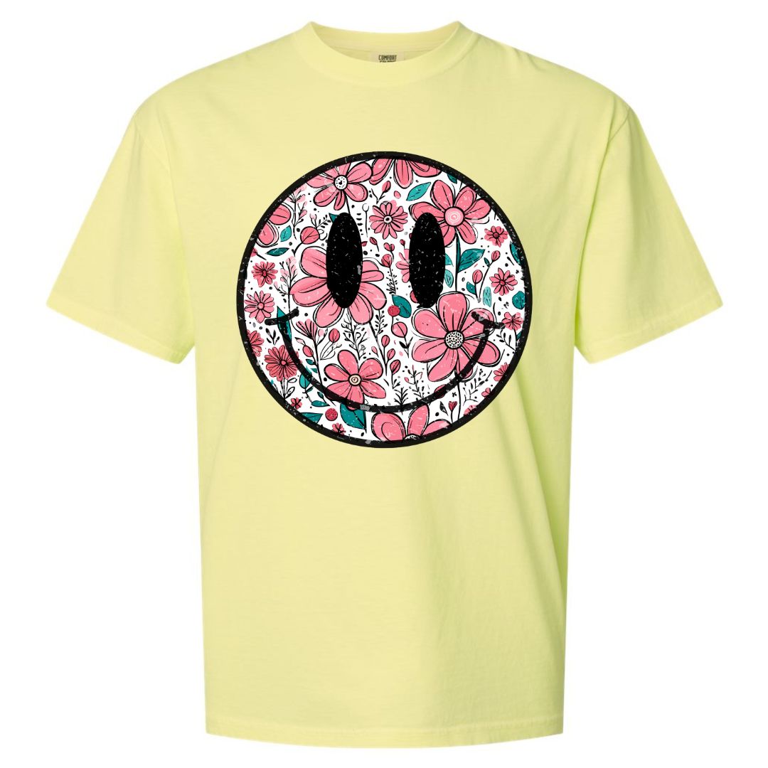 Floral Smiley T-shirt