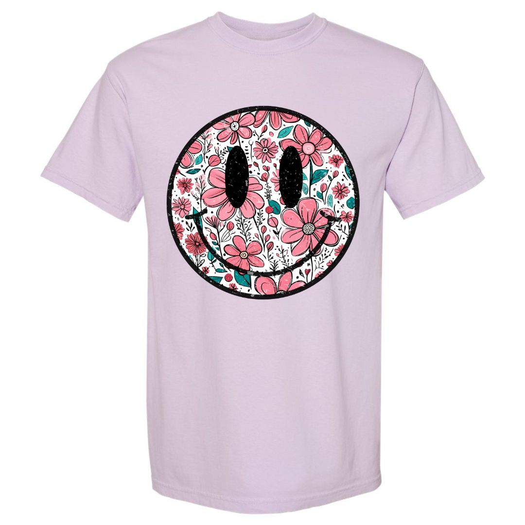 Floral Smiley T-shirt