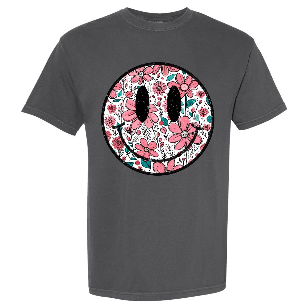 Floral Smiley T-shirt