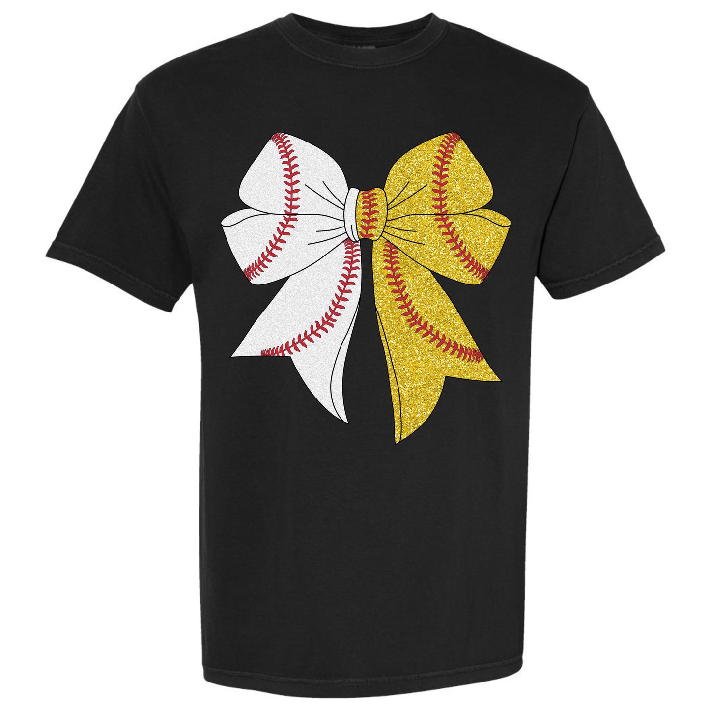 Baseball/Softball Coquette Bow T-shirt