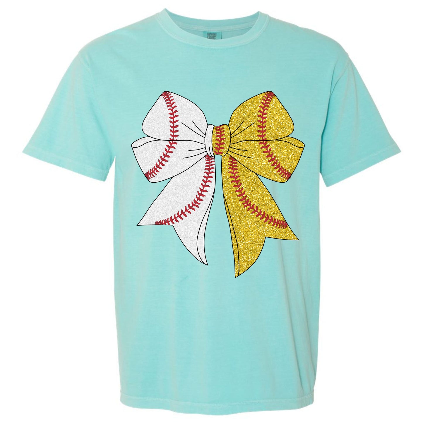 Baseball/Softball Coquette Bow T-shirt