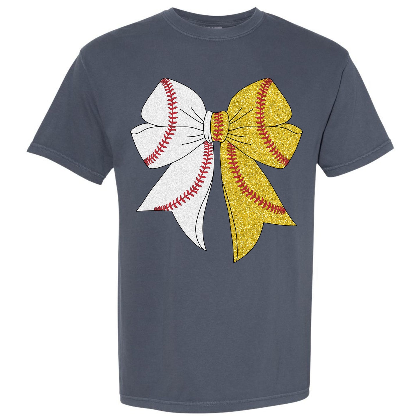Baseball/Softball Coquette Bow T-shirt