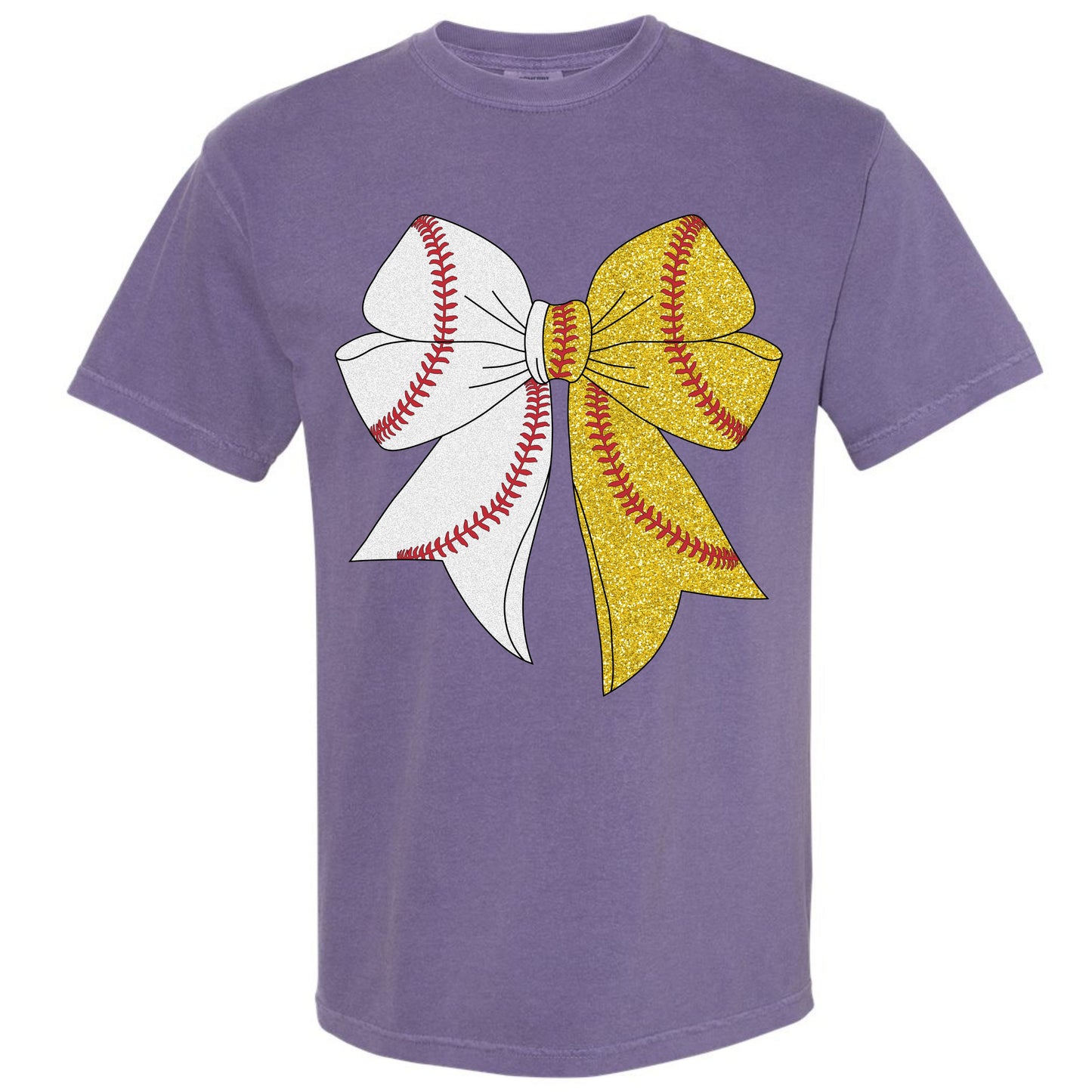 Baseball/Softball Coquette Bow T-shirt