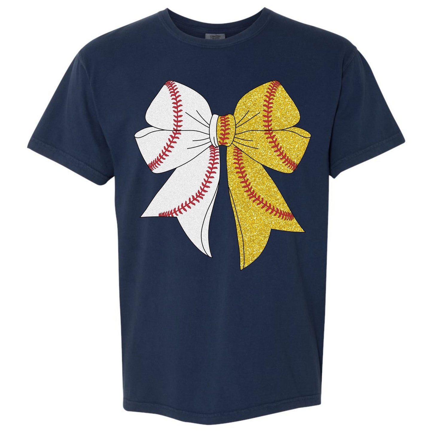 Baseball/Softball Coquette Bow T-shirt
