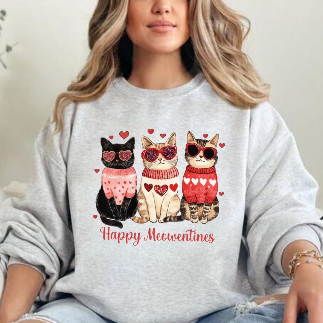 Happy Meowentines Sweatshirt