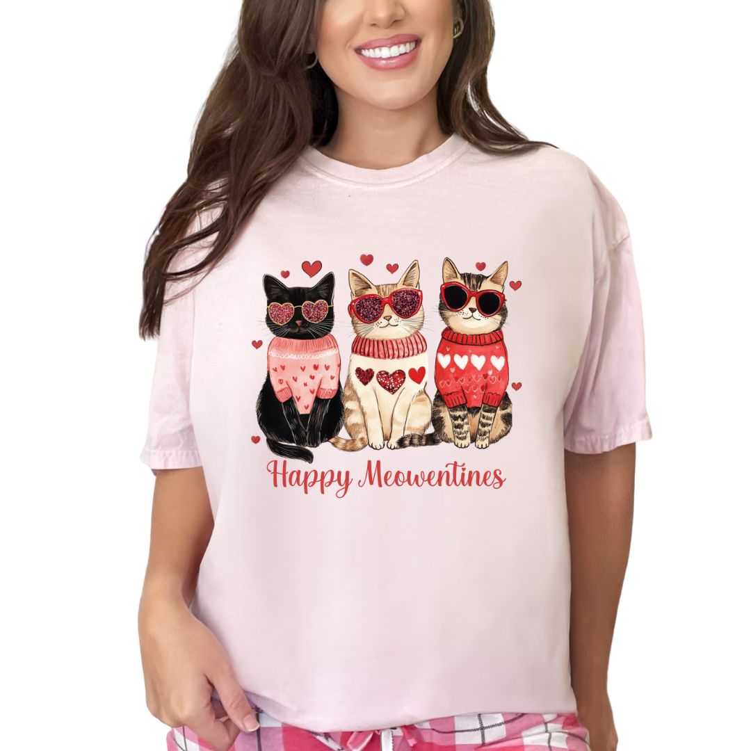 Happy Meowentines T-shirt