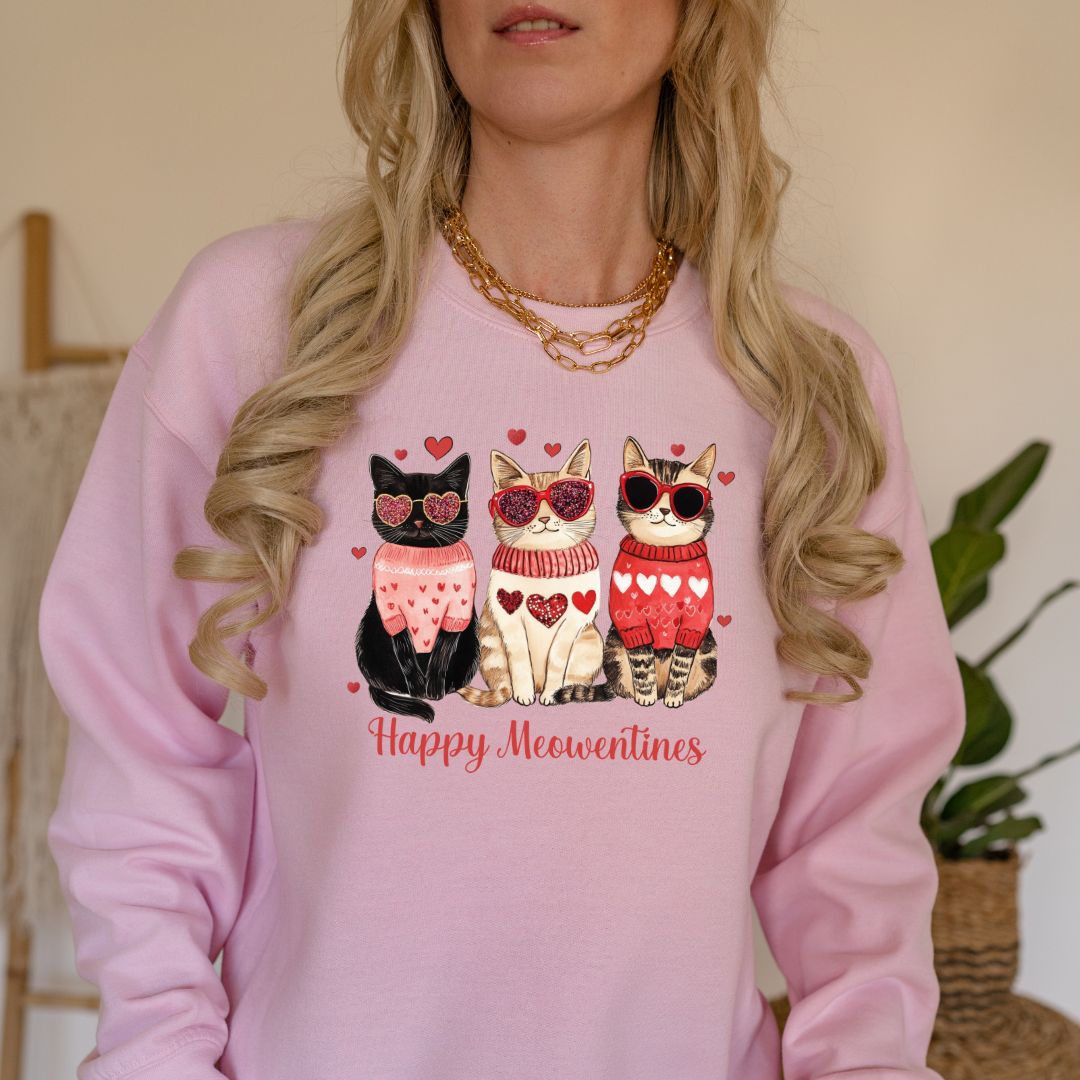 Happy Meowentines Sweatshirt
