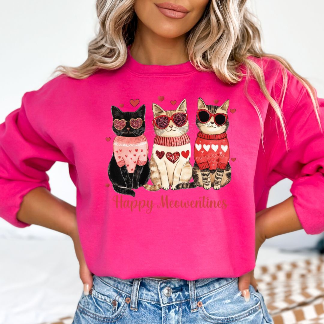 Happy Meowentines Sweatshirt