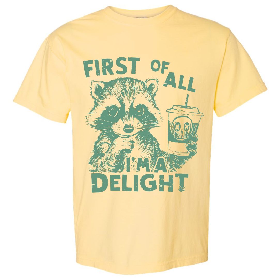 I'm A Delight Raccoon T-shirt