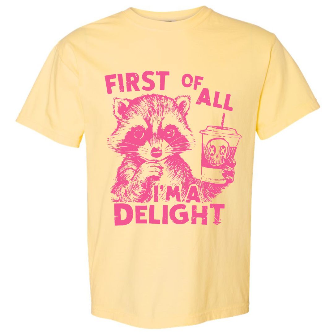I'm A Delight Raccoon T-shirt