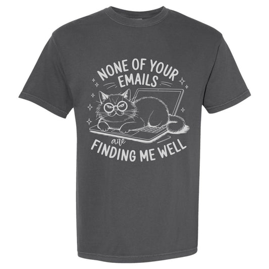 Sarcastic Kitty Emails T-shirt