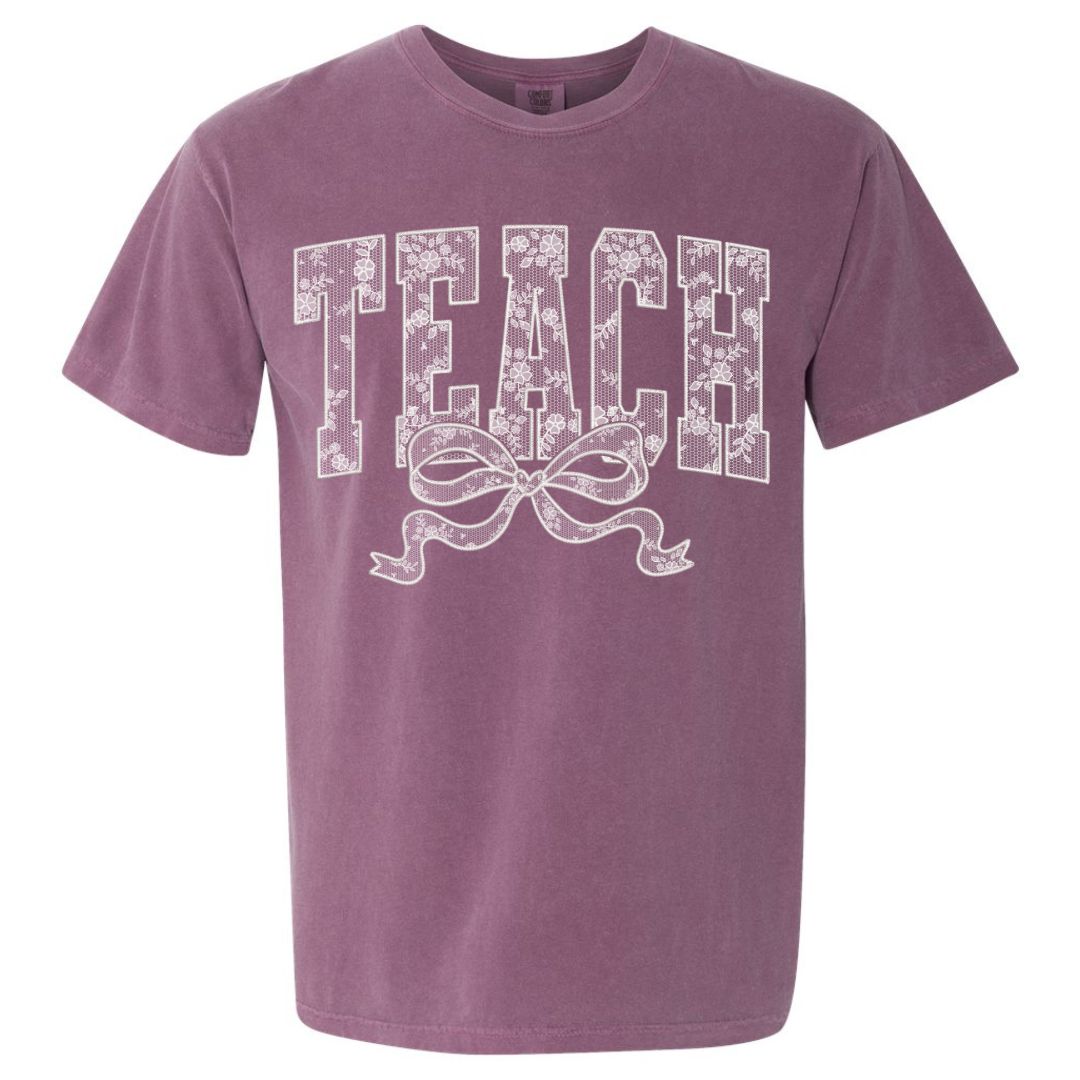 Lace Graphic TEACH T-shirt