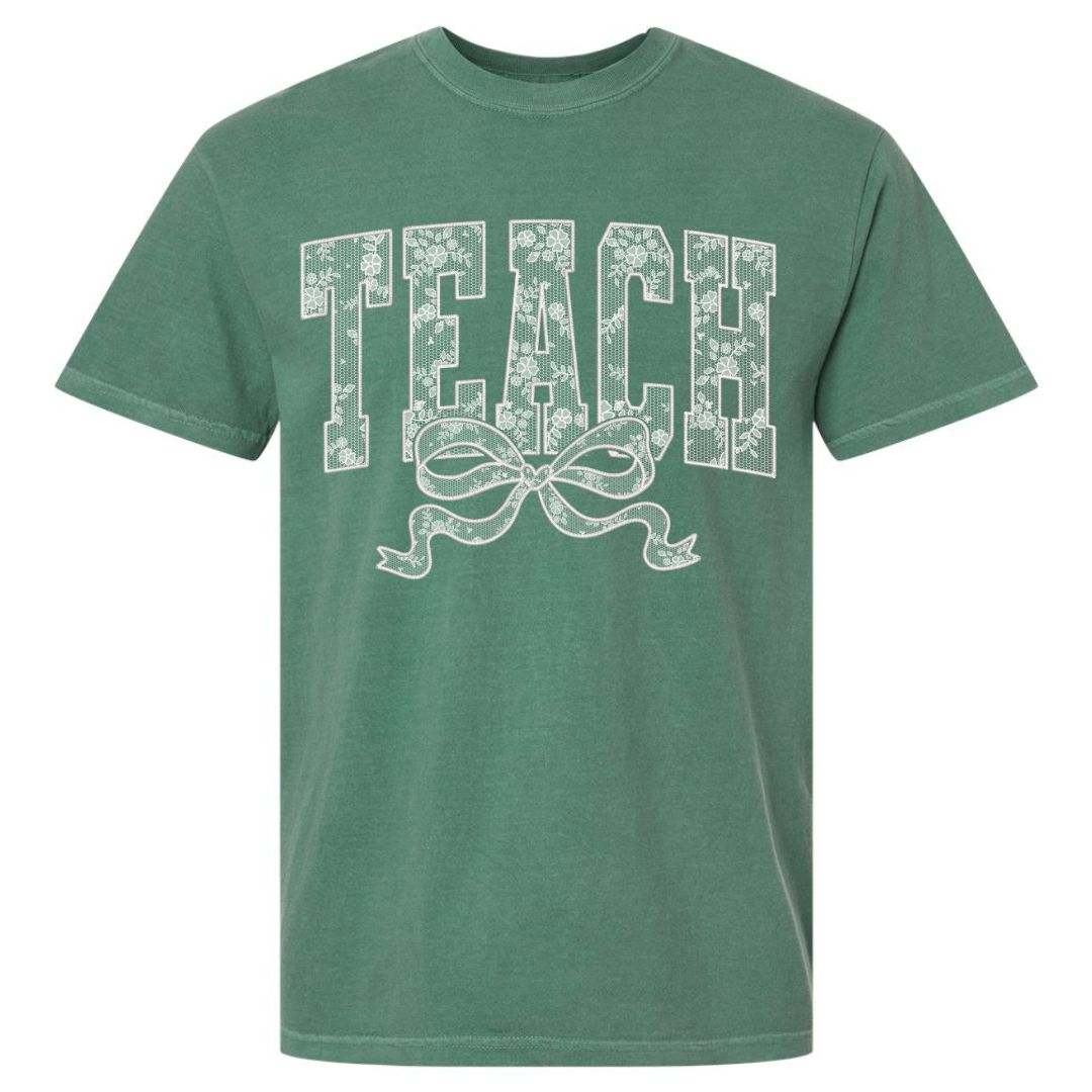 Lace Graphic TEACH T-shirt
