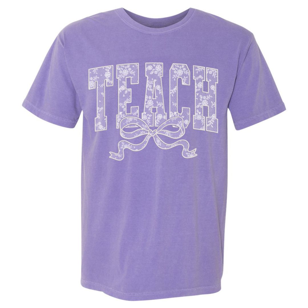 Lace Graphic TEACH T-shirt