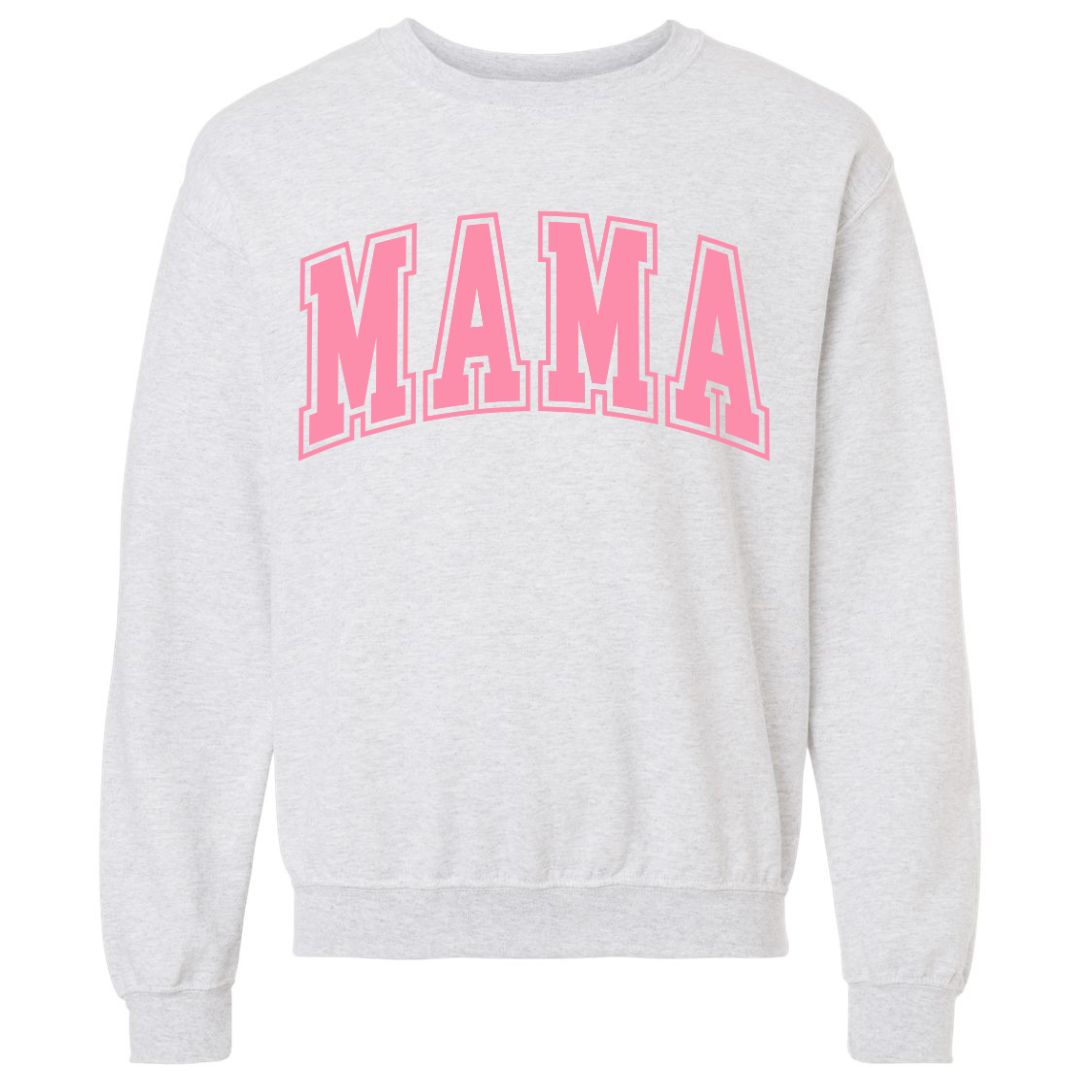 MAMA Bubblegum Collegiate Lettered Sweatshirt