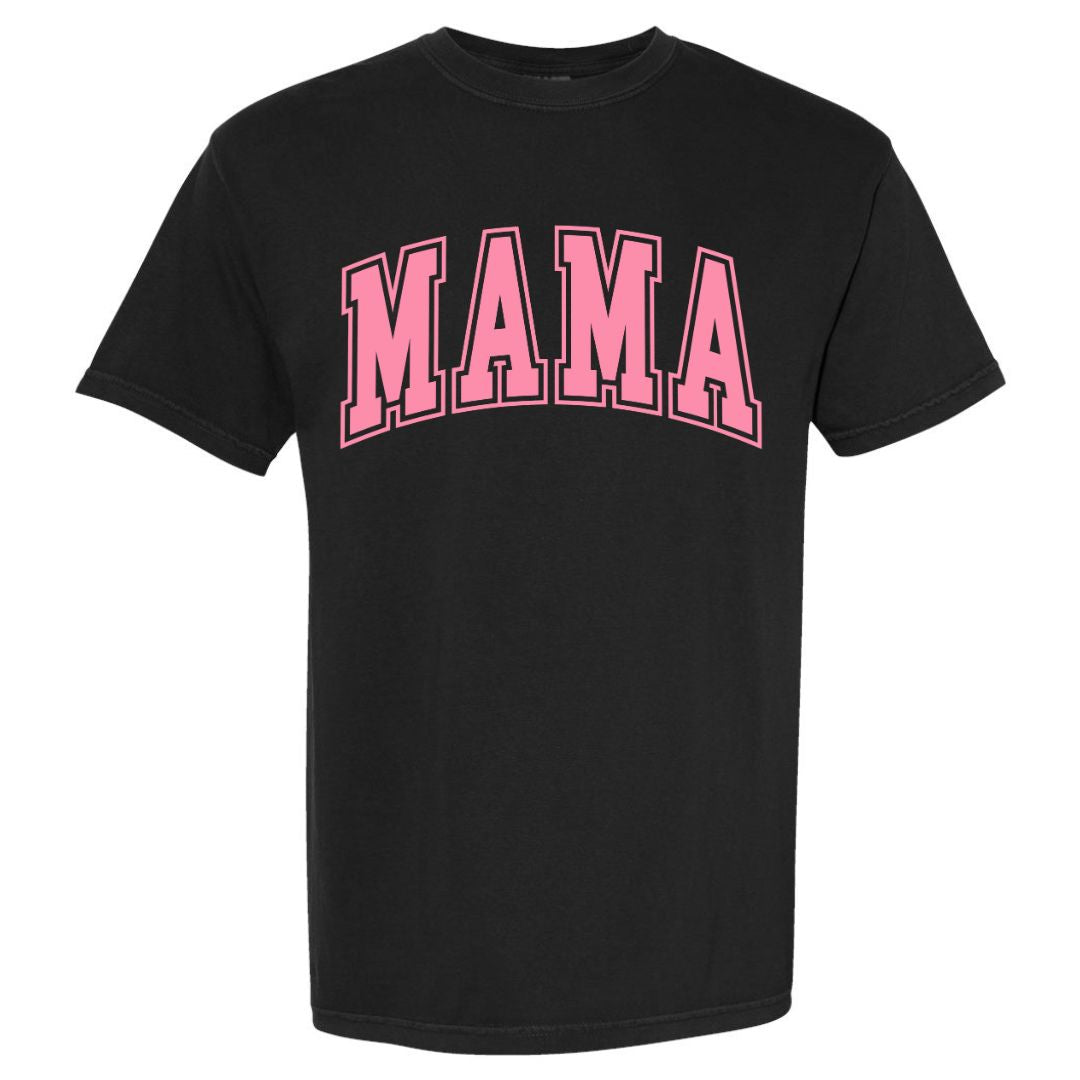 MAMA Bubblegum Collegiate Lettered Short Sleeve T-shirt
