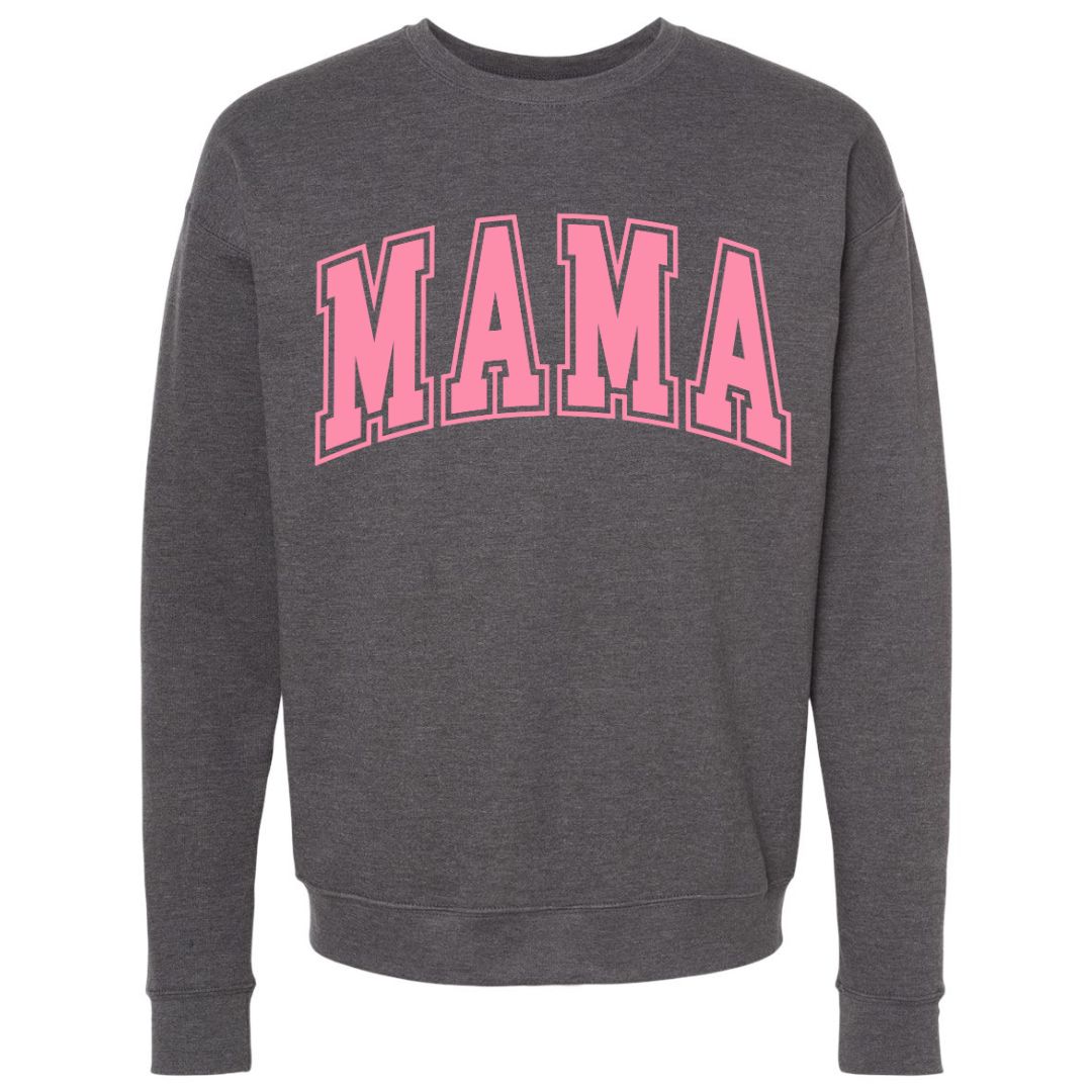 MAMA Bubblegum Collegiate Lettered Sweatshirt