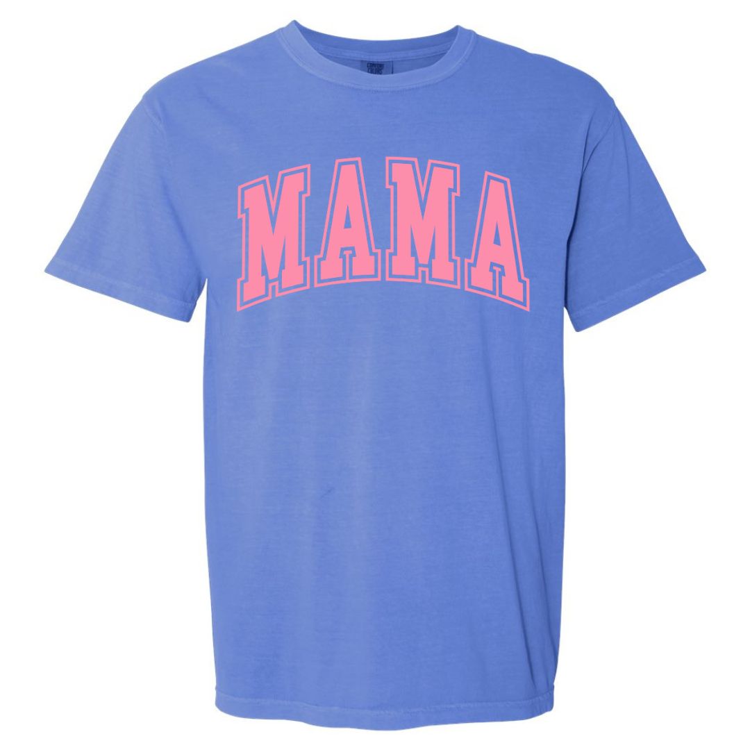 MAMA Bubblegum Collegiate Lettered Short Sleeve T-shirt