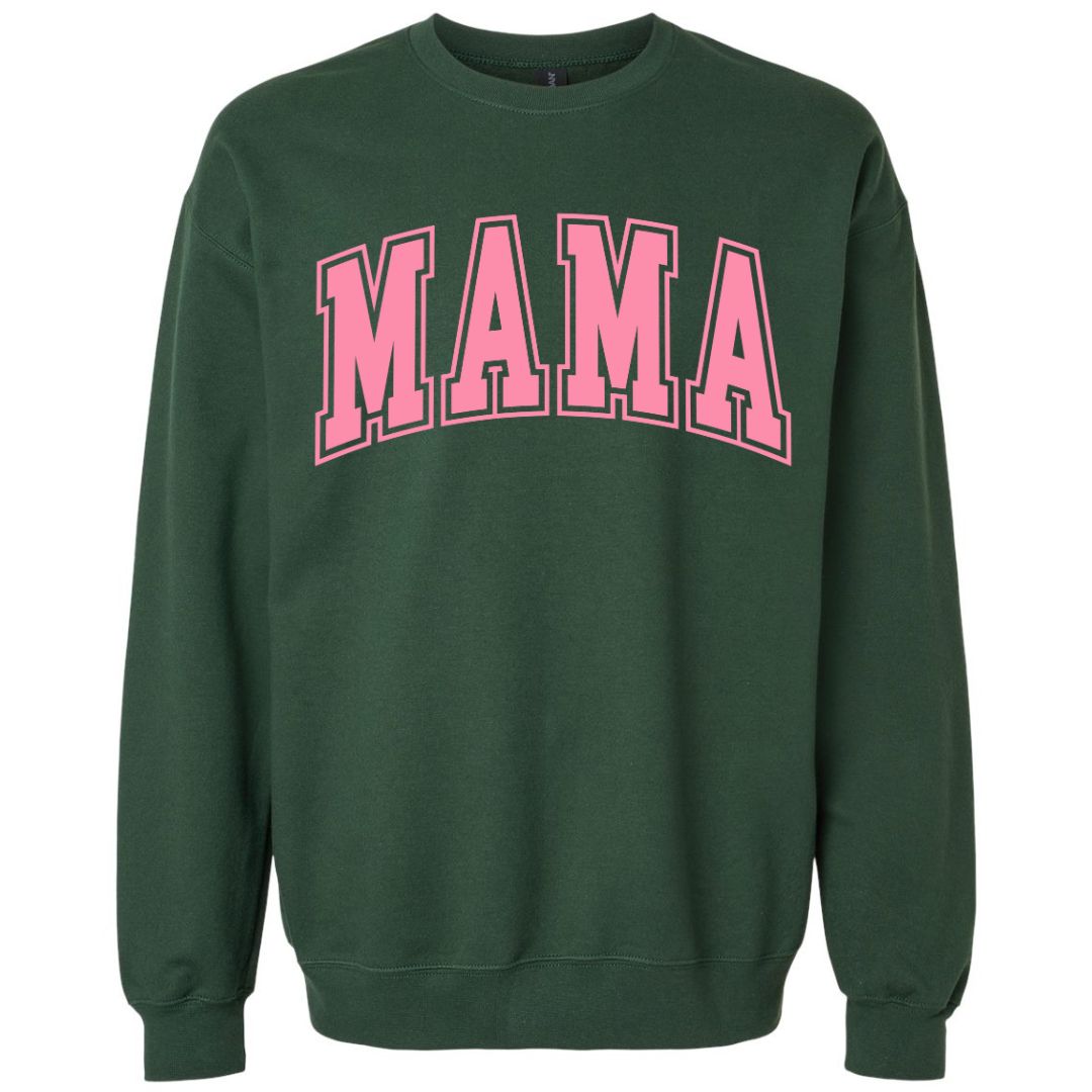 MAMA Bubblegum Collegiate Lettered Sweatshirt