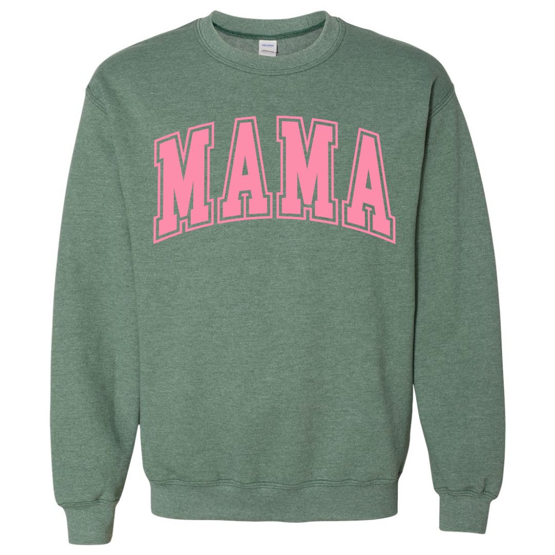 MAMA Bubblegum Collegiate Lettered Sweatshirt