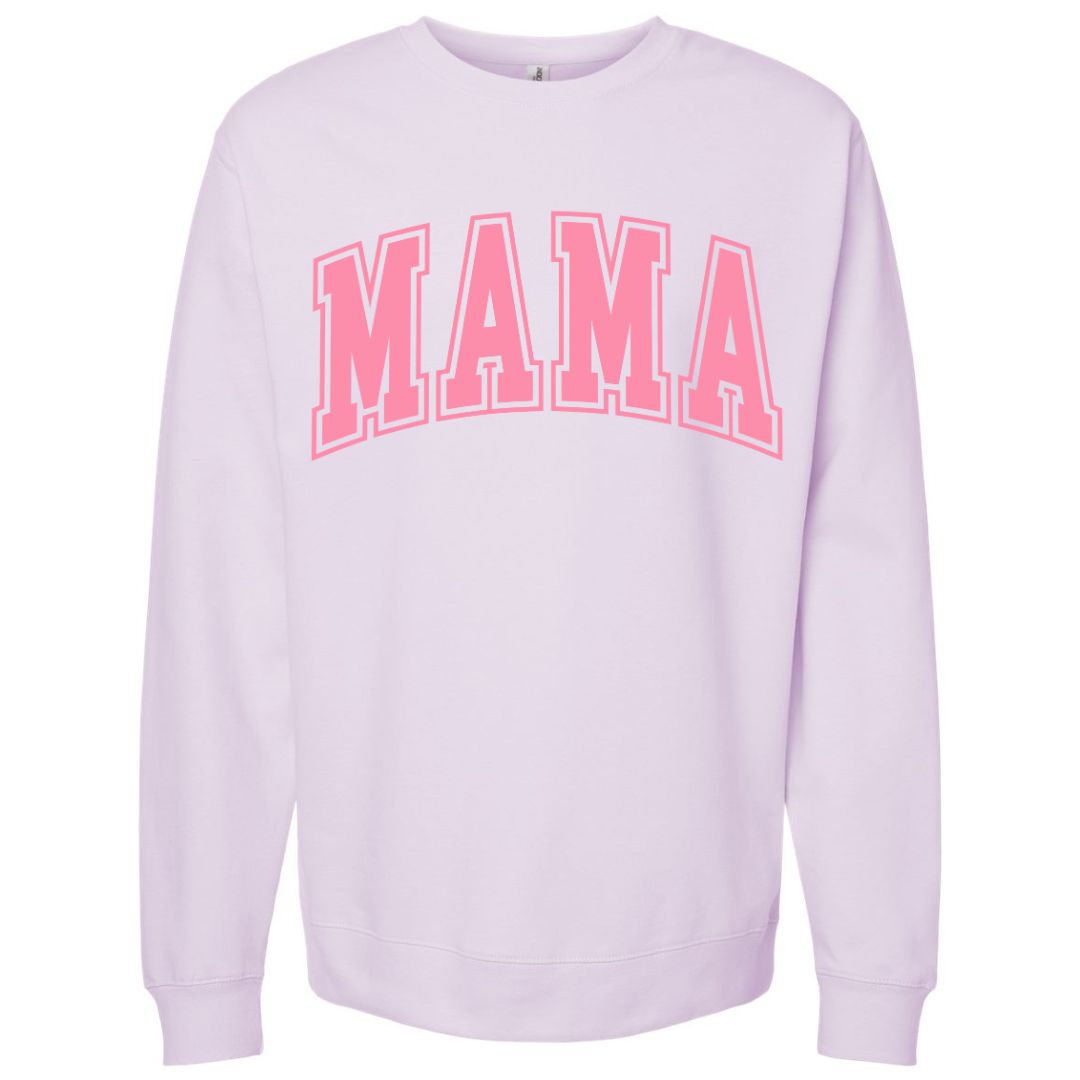 MAMA Bubblegum Collegiate Lettered Sweatshirt